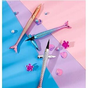 Mermaid Eyeliner Pen Waterproof Liquid Eyeliner Tip Brush Jet Black Eyeliner‎